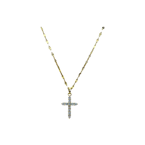 Gold Classic Cross Necklace