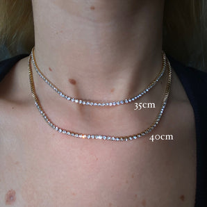 Silver Tennis Necklace