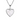 Collana apribile in argento con cuore grande