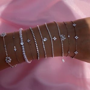 Bracciale in argento con cuore delicato Gigi