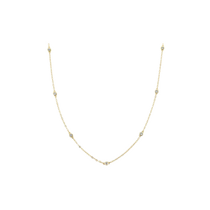 Gold Dainty 7 Ball Necklace