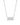 A silver-plated necklace with a rectangular pendant featuring the numbers '11:11' on it, displayed against a white background.