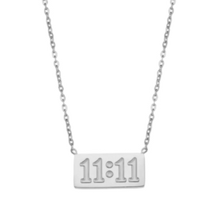 Silver 11:11 Necklace