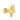 A gold-colored stud earring featuring a crystal embellishment at the top with a star design below.