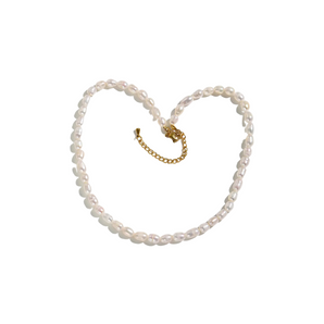 Gold Freshwater Pearl Necklace