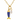 Gold Navy Fish Paperclip Necklace