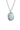Opal pendant necklace on a white background