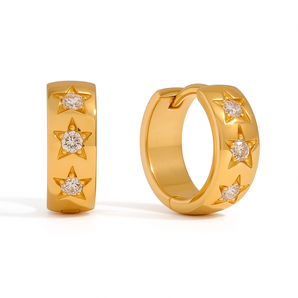 Gold Thick Star Huggies