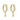 Gold plated hoop earrings featuring a delicate star charm hanging from one side. 