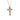 Gold Baby Pink Cross Necklace