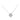 A delicate silver necklace with a dainty floral design pendant, displayed against a white background.