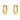 Gold hoop earrings with a row of sparkling white stones. The hoops are polished, exuding elegance and sophistication against a white background.
