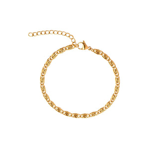 Gold Dainty Swirl Bracelet