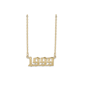 Gold 1980-2015 Year Necklaces waterproof tarnish-free jewellery - Binky Belle