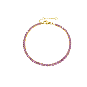 Gold Birthstone Bracelet Bracelet waterproof tarnish-free jewellery - Binky Belle