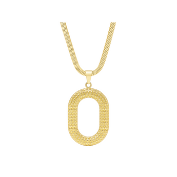 Gold Bubbly Circle Necklace Necklace waterproof tarnish-free jewellery - Binky Belle