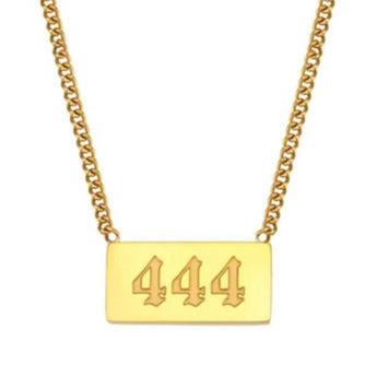 Gold Classic Angel Number Necklaces Necklace waterproof tarnish-free jewellery - Binky Belle