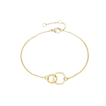 Gold Connected Circle Bracelet Bracelet waterproof tarnish-free jewellery - Binky Belle