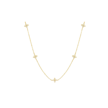 Gold Essential Flower Necklace Necklace waterproof tarnish-free jewellery - Binky Belle