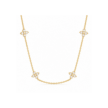 Gold Dainty Clover Necklace - Binky Belle waterproof, tarnish-resistant jewellery jewelry with a durable finish, designed for stylish everyday wear.