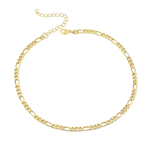 Gold Ledelle Links Necklace - Binky Belle waterproof, tarnish-resistant jewellery jewelry with a durable finish, designed for stylish everyday wear.
