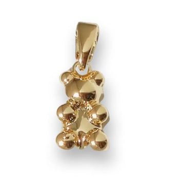 Gold Sleek Gummy Bear Charm Charm waterproof tarnish-free jewellery - Binky Belle