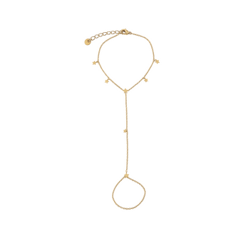 Gold Starry Hand Chain waterproof tarnish-free jewellery - Binky Belle