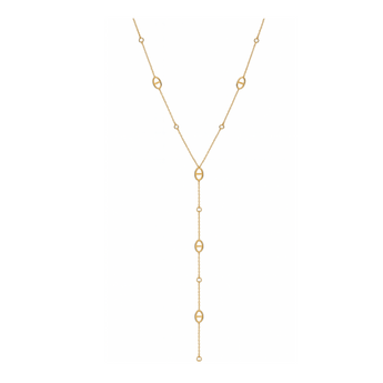 Gold Trendy Y Necklace Necklace waterproof tarnish-free jewellery - Binky Belle