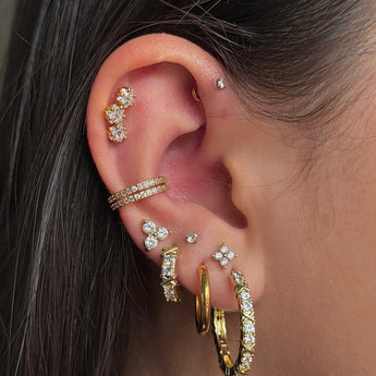 Gold X Hoops - Binky Belle waterproof, tarnish-resistant jewellery jewelry with a durable finish, designed for stylish everyday wear.