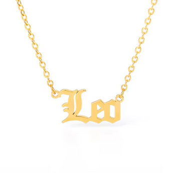 Gold Zodiac Necklaces Necklace waterproof tarnish-free jewellery - Binky Belle