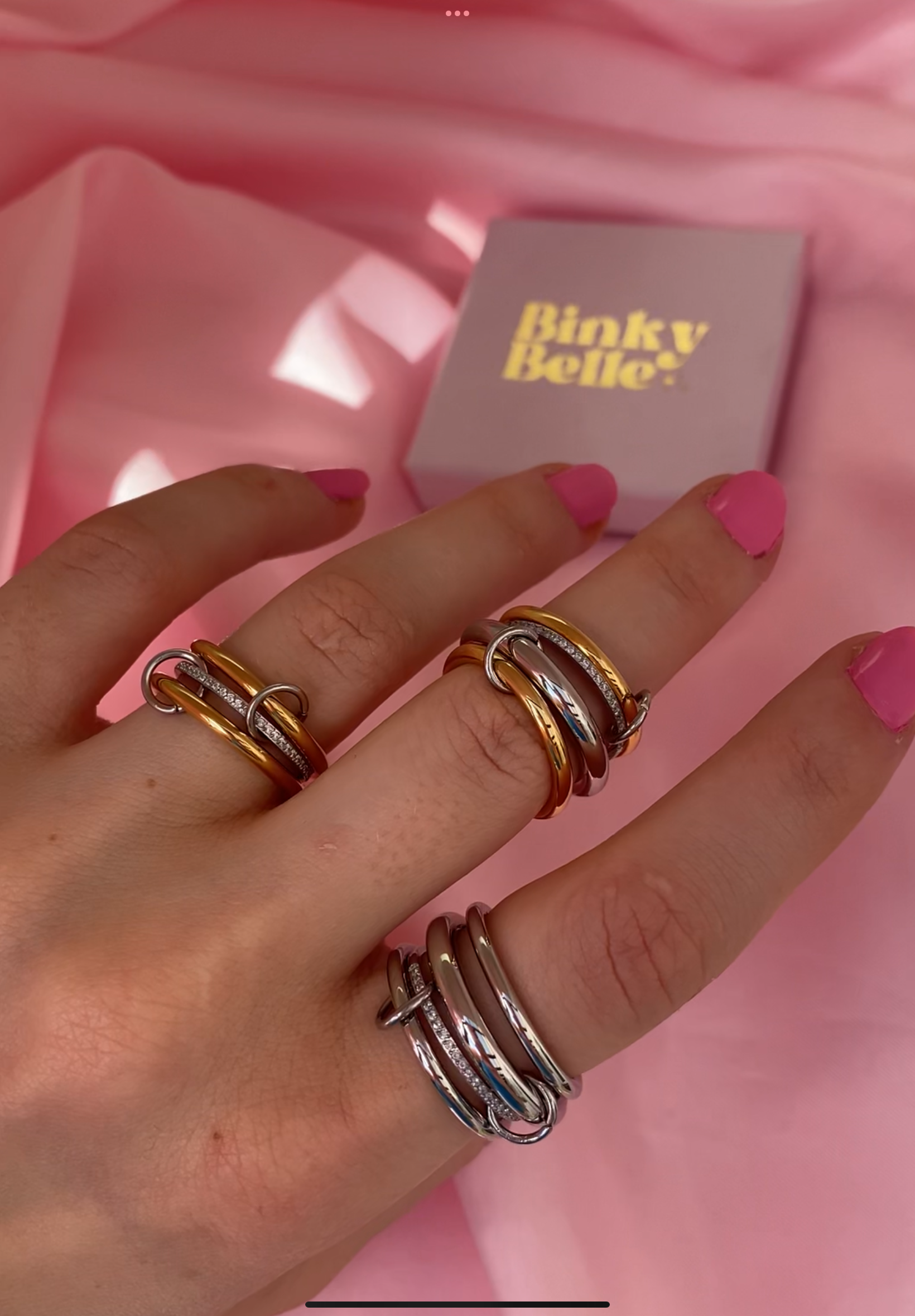 Infinity Stack Silver Infinity Stack Ring | Waterproof Tarnish-Free | Binky Belle