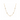 A delicate gold chain necklace featuring multiple bezel-set clear marquise and oval gemstones, displayed against a solid white background.