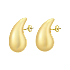 Gold Teardrop Studs