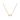 A gold necklace with two heart pendants, one solid and one with clear embellishments.