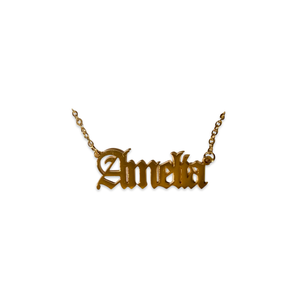 Gold Custom Gothic Necklace