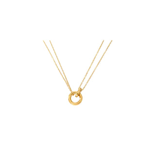 Gold Layered O Necklace