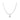 A silver-plated necklace with a single initial pendant, displayed against a white background.