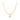 A gold snake chain necklace with a personalized initial charm.