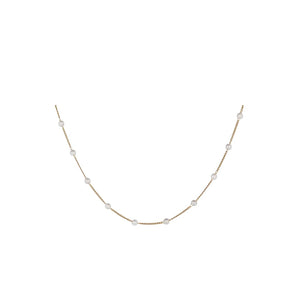 Gold Elegant Pearl SHORT Necklace
