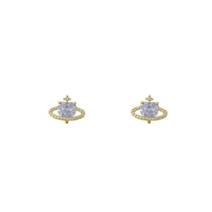 Gold Crown Jewel Studs