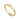 A gold-filled bangle bracelet with a clover motif design.