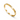 A gold-plated bangle bracelet with floral accents and small, inset stones.