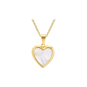 Gold Big Heart Openable Necklace