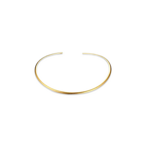 Gold Sleek Open Choker Necklace