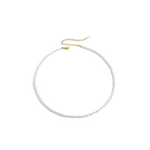 3mm Gold Pearl Necklace