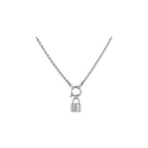 Silver Iconic Padlock Necklace
