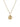 Gold rope chain necklace featuring a large, textured four-petal flower pendant with beaded detailing around the edges, displayed on a plain white background