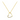 A gold-dipped necklace featuring a delicate chain and a minimalist heart-shaped pendant with a subtle shine, presented against a white background.