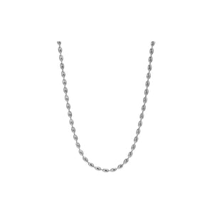 Silver Dainty Bead Necklace