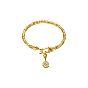 Gold Hook Roman Crystal Bracelet